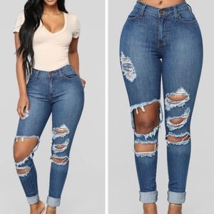 Fashion Nova Beach Bum Jeans